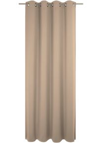 Vorhang Adam "Uni Collection", braun (hellbraun), B:142cm H:225cm, Baumwolle (Bio-Baumwolle), Gardinen, Vorhang, Blickdichter aus 100% Bio-Baumwolle
