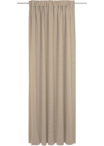 Vorhang Adam "Uni Collection" Gr. 2, braun (hellbraun), B:142cm H:175cm, Jacquard, Baumwolle, Gardinen, Vorhang, aus 100% Bio-Baumwolle