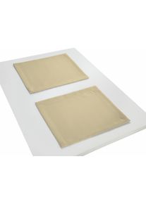 Platzset WIRTH "WIRTHNatur" Gr. 1, grau (taupe), B:40cm L:35cm, Obermaterial: 100% Baumwolle, Platzsets, Platzset