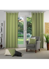 Vorhang WIRTH "Dim out", gr&uuml;n, B:142cm H:265cm, Polyester, Gardinen, Vorhang, nach Ma&szlig;