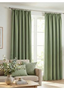 Vorhang WIRTH "Dim out" Gr. 9, gr&uuml;n, B:285cm H:225cm, Polyester, Gardinen, Vorhang