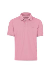 Poloshirt TRIGEMA "TRIGEMA Poloshirt DELUXE Piqu&eacute;", Damen, Gr. XL, lila (lilie), Piqu&eacute;, 100% Baumwolle, Basic, lang, ohne Ausschnitt, Shirts Poloshirt