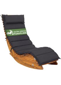 Detex Auflage Saunaliege Anthrazit 177x58x7cm