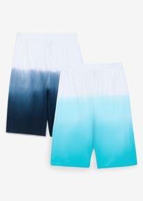 bonprix Bermude lungi (2) &icirc;n stil casual din jerse din bumbac 100% organic, albastru, 140