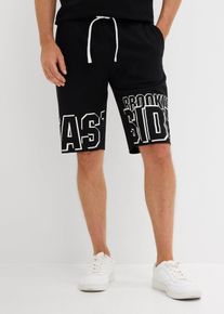bonprix Bermude casual din bumbac organic 100%, negru, 68/70 (4XL)