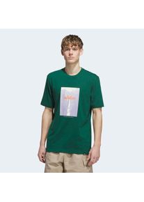 T-Shirt adidas Sportswear "M OUTSD FALLS T", Herren, Gr. L, collegiate gr&uuml;n, Obermaterial: 100% Baumwolle, Rundhals, Shirts T-Shirt