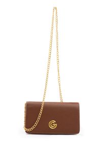 Geldb&ouml;rse GABRIELLA GUCCI "QUEEN", Damen, chocolate, Lederimitat, Kleinlederwaren Geldb&ouml;rse, Damen Portemonnaie, Geldbeutel, Scheintasche mit Kette