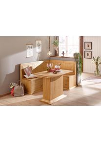 Essgruppe OTTO HOME "Sara", beige (naturfarben), B:105cm H:75cm T:65cm, Sitzm&ouml;bel-Sets, Essgruppe, Massivholz-Set, aus massiver Kiefer, mit Paneel-R&uuml;cken