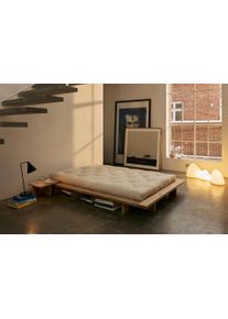 Bettgestell Karup Design "JAPAN BED Futonbett aus FSCzertifiziertem Massivholz, Eiche, bequem", oiled oak, B:208cm H:20cm L:228cm, Betten, Bettgestell, zeitlos,, inkl. Lattenrost, ohne Matratze, Made in Europa