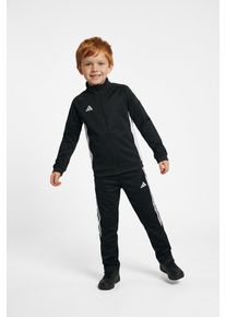 Trainingsanzug adidas Performance "TIRO 26 ESSENTIALS KIDS" Gr. 152, schwarz (schwarz, schwarz, wei&szlig;), Sportanz&uuml;ge, Kinder, 152, Obermaterial: 100% Polyester, Trainingsanzug
