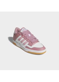 Sneaker adidas Sportswear "RAPID COURT LOW", Damen, Gr. 43, rosa (cloud wei&szlig;, magic mauve, gum 3), Leder, Synthetik, Schuhe Sneaker