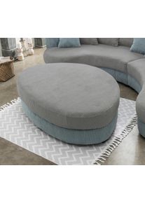Polsterhocker Home Affaire "Lazio modern und bequem, tolle Detailverarbeitung", grau (aqua, grau), B:150cm H:38cm T:96cm, 93% Polyester, 7% Polyamid, Hocker, Polsterhocker