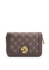 Geldb&ouml;rse GABRIELLA GUCCI "CHIARA", Damen, dunkelbraun, Lederimitat, Kleinlederwaren Geldb&ouml;rse, Damen Portemonnaie, Geldbeutel, Money Pocket mit Logo