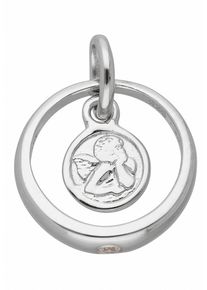 Adelia&acute;s Kettenanh&auml;nger ADELIA&acute;S "Adelia's 925 Silber Anh&auml;nger Taufring mit Zirkonia &Oslash; 10,7 mm", silber, Schmuckanh&auml;nger, Damen, Silber 925 (Sterlingsilber), Kettenanh&auml;nger