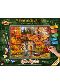 Malen nach Zahlen Schipper "Meisterklasse Premium - Alte M&uuml;hle", bunt, Malvorlagen, KinderB:24cm H:30cm, Malen nach Zahlen, Made in Germany, B:24cm H:30cm