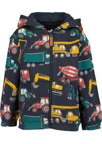 Kapuzensweatjacke Blue Seven, Jungen, Gr. 110, dk blau, Sweatware, Obermaterial: 100% Baumwolle, bedruckt, Basic normal, Rundhals, elastischer Bund, Sweatjacken Kapuzensweatjacke, Baumwolle