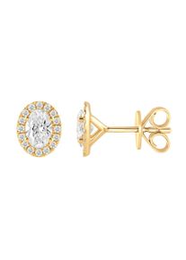 Paar Ohrstecker ONE ELEMENT "Ohrstecker Ohrringe aus 585 Gold", gold, Ohrringe, Damen, 0,76, 0,76, Paar Ohrstecker, mit 34 Lab Grown Diamanten / Labordiamanten 0,76 ct