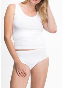 Achselhemd SPEIDEL "Bio Cotton plus", Damen, Gr. 40, N-Gr, wei&szlig;, Single Jersey, Obermaterial: 92% Baumwolle, 8% Elasthan, unifarben, figurbetont, Rundhals, Unterhemden Achselhemd, weich, hochwertig, sportlich, vielseitig, basic, Baumwollmix