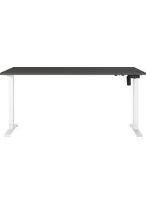 Schreibtisch Germania "Boras", graphit, wei&szlig;, wei&szlig;, graphit, B:180cm H:120cm T:80cm, Tische, Schreibtisch, Breite 120/140/160/180 cm, Metallgestell, elektrisch h&ouml;henverstellbar