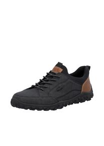 Slip-On Sneaker Rieker, Herren, Gr. 47, schwarz, Lederimitat, Schuhe Slip-On Sneaker, Outdoorschuh, Freizeitschuh, Halbschuh, Slipper mit Profilsohle