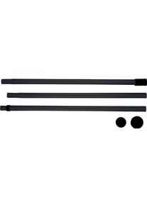 Klemmstange Wenko "Herkules", schwarz, &Oslash;:7,5mm, Kunststoff, Metall, Gardinenstangen, Klemmstange, verstellbar bis 300 cm