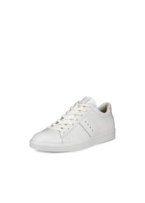 Sneaker Ecco "STREET LITE W", Damen, Gr. 35, wei&szlig;, Leder, Schuhe Sneaker, Schn&uuml;rschuh, Freizeitsneaker, Halbschuh in Retro-Optik