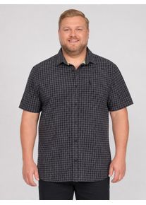 Funktionshemd LPO "Herren Funktionshemd Vance", Herren, Gr. 3XL, Normalgr&ouml;&szlig;en, schwarz (asphalt meliert), Web, 95% Polyester. 5% Elasthan, regular fit, Rundhals, Hemden Funktionshemd