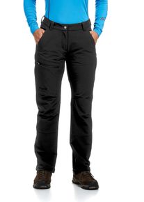 Outdoorhose Maier Sports "DA-HOSE EL. HELGA", Damen, Gr. 48, N-Gr, schwarz, Obermaterial: 91% Polyester, 9% Elasthan, Hosen Outdoorhose, mit vier Taschen, aus robustem Doppelgewebe, schnell trocknend