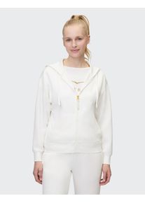 Kapuzensweatjacke Venice Beach "KAPUZEN-SWEATJACKE CAYLEE", Damen, Gr. M (40), wei&szlig; (cloud wei&szlig;), Obermaterial: 50% Polyester, 45% Modal, 5% Elasthan, Sweatjacken Kapuzensweatjacke, sportlicher Stil, f&uuml;r vielseitigen Einsatz im Alltag