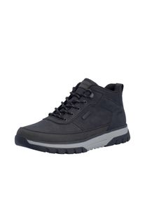 Schn&uuml;rboots Rieker, Herren, Gr. 47, schwarz, Lederimitat, Textil, unifarben, Schuhe Schn&uuml;rboots, Outdoorboots, Sneakerboots mit wasserabweisender TEX-Membran