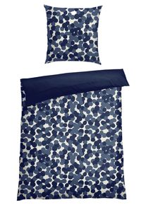 Wendebettw&auml;sche Schiesser "Allez aus weicher Baumwolle mit aufheiternden Punkten", blau, B/L: 135cm x 200cm, 1 Stk., 1 Stk., Renforc&eacute;, B/L: 80cm x 80cm, 2 Stk., Renforc&eacute;, Obermaterial: 100% Baumwolle, Bettw&auml;sche, Wendebettw&auml;sche, Made in Green