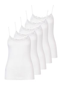Achseltop Nina von C. "5er Pack Tr&auml;gerhemd Daily", Damen, Gr. 46, N-Gr, wei&szlig;, Obermaterial: 100% Baumwolle CO., Unterhemden Achseltop