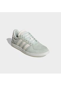 Sneaker adidas Sportswear "BREAKNET SLEEK", Damen, Gr. 42,5, linen gr&uuml;n, sanftes wei&szlig;, linen gr&uuml;n, Leder, Synthetik, Schuhe Sneaker