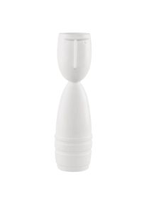 Dekovase Goebel "Vase "G&uuml;nther" Studio 8 Vultus 41 cm wei&szlig;", wei&szlig;, B:11,5cm H:41cm T:11,5cm &Oslash;:11,5cm, Vasen, Dekovase, Abwischbar
