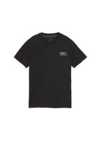 T-Shirt Puma "ACTIVE SPORTS SMALL GRAPHIC TEE B", Jungen, Gr. 152, Puma schwarz, Obermaterial: 69% Baumwolle, 31% Polyester, bedruckt, regular fit normal, Rundhals, Shirts T-Shirt, Regular Fit, kurze &Auml;rmel, sportlicher Stil, f&uuml;r Jugendliche