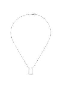 Collier "Collier Mittelteil U-f&ouml;rmig, gl&auml;nzend, Silber 925", silber, Giorgio Martello MILANO, Halsketten, Damen, Silber 925 (Sterlingsilber), Collier