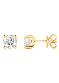 Paar Ohrstecker ONE ELEMENT "Ohrstecker Ohrringe aus 585 Gold", gold, Ohrringe, Damen, 1, 1, Paar Ohrstecker, mit 2 Lab Grown Diamanten / Labordiamanten 1 ct