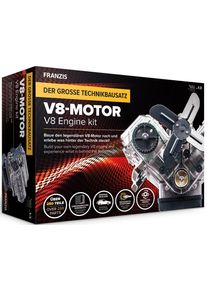Experimentierkasten Franzis "Bausatz V8-Motor", schwarz (wei&szlig;, neutral), Experimentierk&auml;sten, Kinder, Experimentierkasten