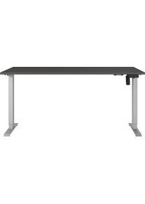 Schreibtisch Germania "Boras", graphit, silber, silber, graphit, B:180cm H:120cm T:80cm, Tische, Schreibtisch, Breite 120/140/160/180 cm, Metallgestell, elektrisch h&ouml;henverstellbar