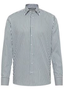 Langarmhemd Eterna "MODERN FIT", Herren, Gr. 43, Normalgr&ouml;&szlig;en, dunkelgr&uuml;n, Satin, 100% Baumwolle, tailliert, Manschette, Hemden Langarmhemd, NON IRON (b&uuml;gelfrei)