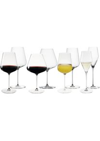 Gl&auml;ser-Set Spiegelau "Wein- und Champagnergl&auml;ser Definition 8er Set transparent", bunt (transparent), B:2cm H:2cm, Glas, Trinkgef&auml;&szlig;e, Gl&auml;ser-Set, Sp&uuml;lmaschinengeeignet