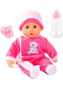 Babypuppe BAYER "First Words 38 cm pink", pink, Puppen, Baby, Babypuppe