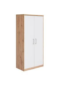 Xora Kommode, Wei&szlig;, Eiche Wotan, Holzwerkstoff, 4 F&auml;cher, 72x148x36 cm, Beim&ouml;bel erh&auml;ltlich, Kleinm&ouml;bel, Kommoden, Kommoden