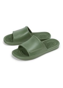Tchibo - Női massz&iacute;roz&oacute; h&aacute;zipapucs - m&eacute;ret 38-39 - z&ouml;ld
