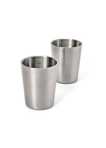 Tchibo - 2 Camping-Becher - silber