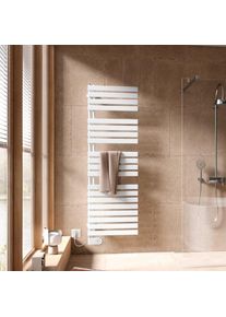 Kermi Credo Half flat-E S&egrave;che-serviettes, fonctionnement tout &eacute;lectrique, EAE1A1800602IXK,