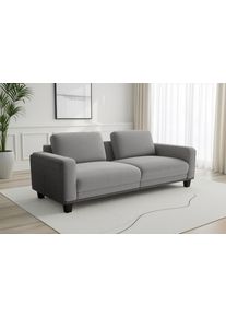 Big-Sofa SIT & MORE "Concept", grau, B:186cm H:84cm T:93cm, 100% Polyester, Sofas, Big-Sofa, Modernes Sofa in drei Fu&szlig;farben zur Auswahl