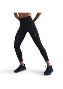 Lauftights Nike "W NK DF TEMPO HR 7/8 TGHT", Damen, Gr. XXL, N-Gr, schwarz (schwarz, reflec), Obermaterial: 80% Polyester, 20% Elasthan, Hosen Lauftights, f&uuml;r Laufen, schnell trocknend, atmungsaktiv, mit elastischem Bund