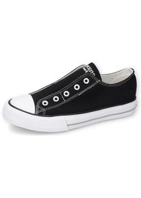 Slip-On Sneaker Dockers by Gerli, Damen, Gr. 41, schwarz, Textil, Schuhe Slip-On Sneaker, Sneaker, Schlupfschuh, Freizeitschuh mit verdecktem Gummizug