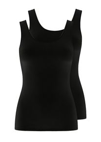 Achseltop Nina von C. "2er Pack Damen Achseltop Pure", Damen, Gr. 48, N-Gr, schwarz, Obermaterial: 52% Viskose CV. 40% Modal CMD. 8% Elasthan EL., Unterhemden Achseltop
